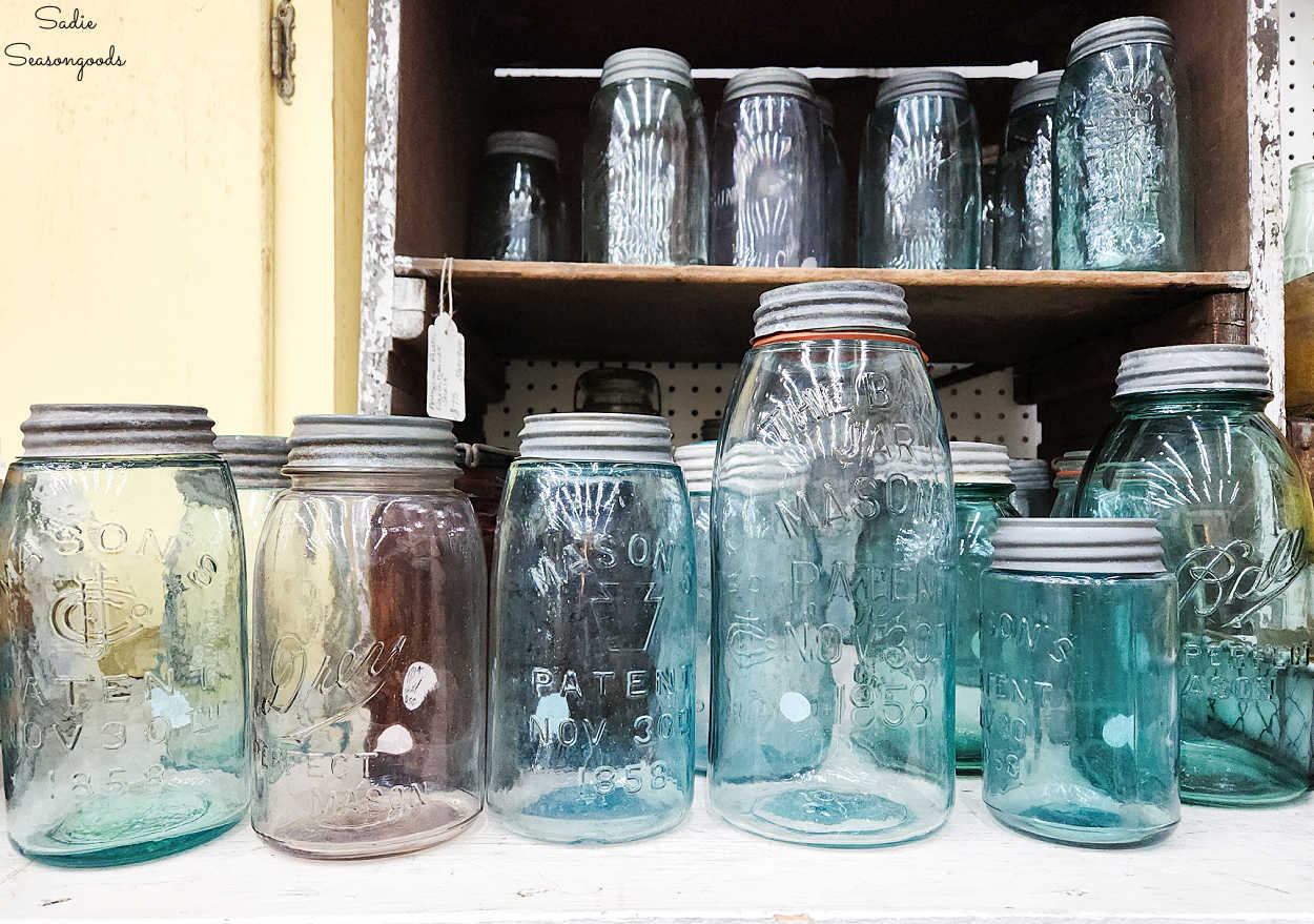 old mason jars for crafts and decor