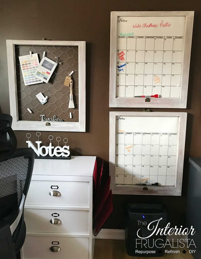 diy dry erase calendar